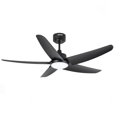 GLOXON 52" DC Ceiling Fan With LED Light 302006 CF5103 LR BLACK